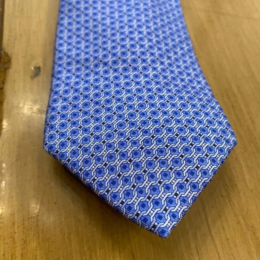Michael Kors Blue Patterned Men's Tie NEW